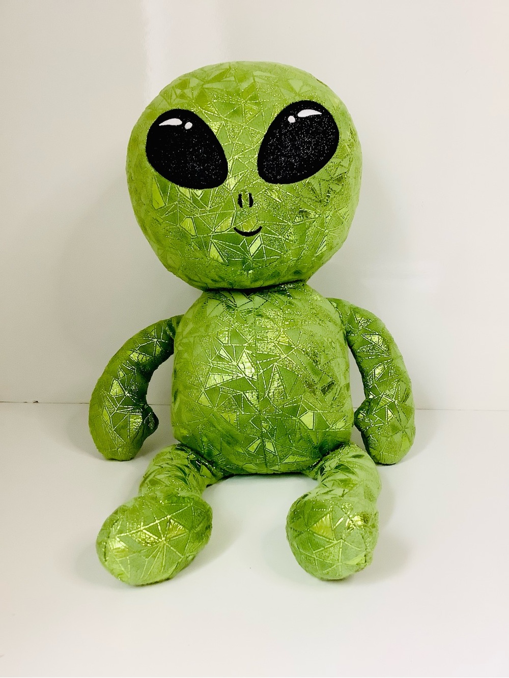 Caravan Softoys Cosmo Green Sparkle Alien Toy Plush Comfort , 21.5 inches
